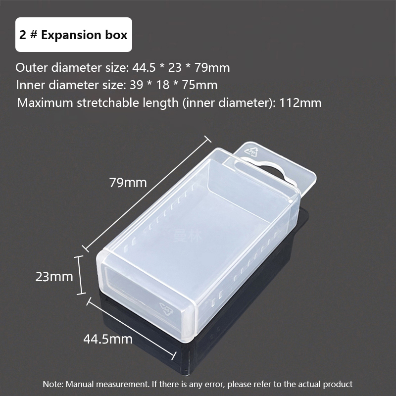 Rectangular Telescopic Box Tool Parts Storage Drill Milling Cutter Box Twist Drill Boxes Tap Accessories Tool Plastic Packaging: DARK GRAY