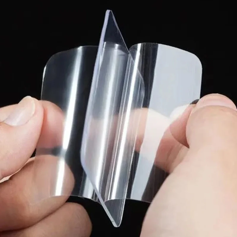 Cinta adhesiva de doble cara súper fuerte, Nano cintas transparentes reutilizables sin costuras, pegatinas de pared fijas impermeables para el hogar, parches