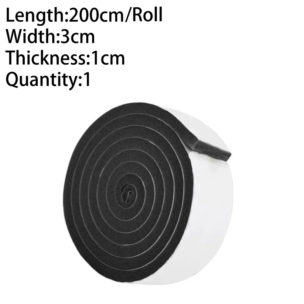 Door Window Sealing Strips Sound-Proof Foam Weatherstrip Noise Insulation Draft Excluder Bottom Seal Strip Blocker Wind Guard: Ivory