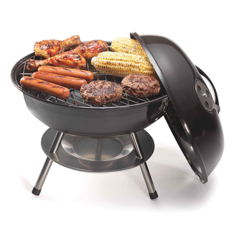 Portable Folding Charcoal BBQ Grill for 3 to 4 Person Outdoor Camping Barbecue Roasting Picnic Family Party Grill Fast