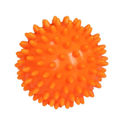 Bola de masaje Plantar Bola de masaje relajante músculo pelota para hacer ejercicio mano pie sensorial integración entrenamiento erizo Bola de masaje: Orange Color 7cm