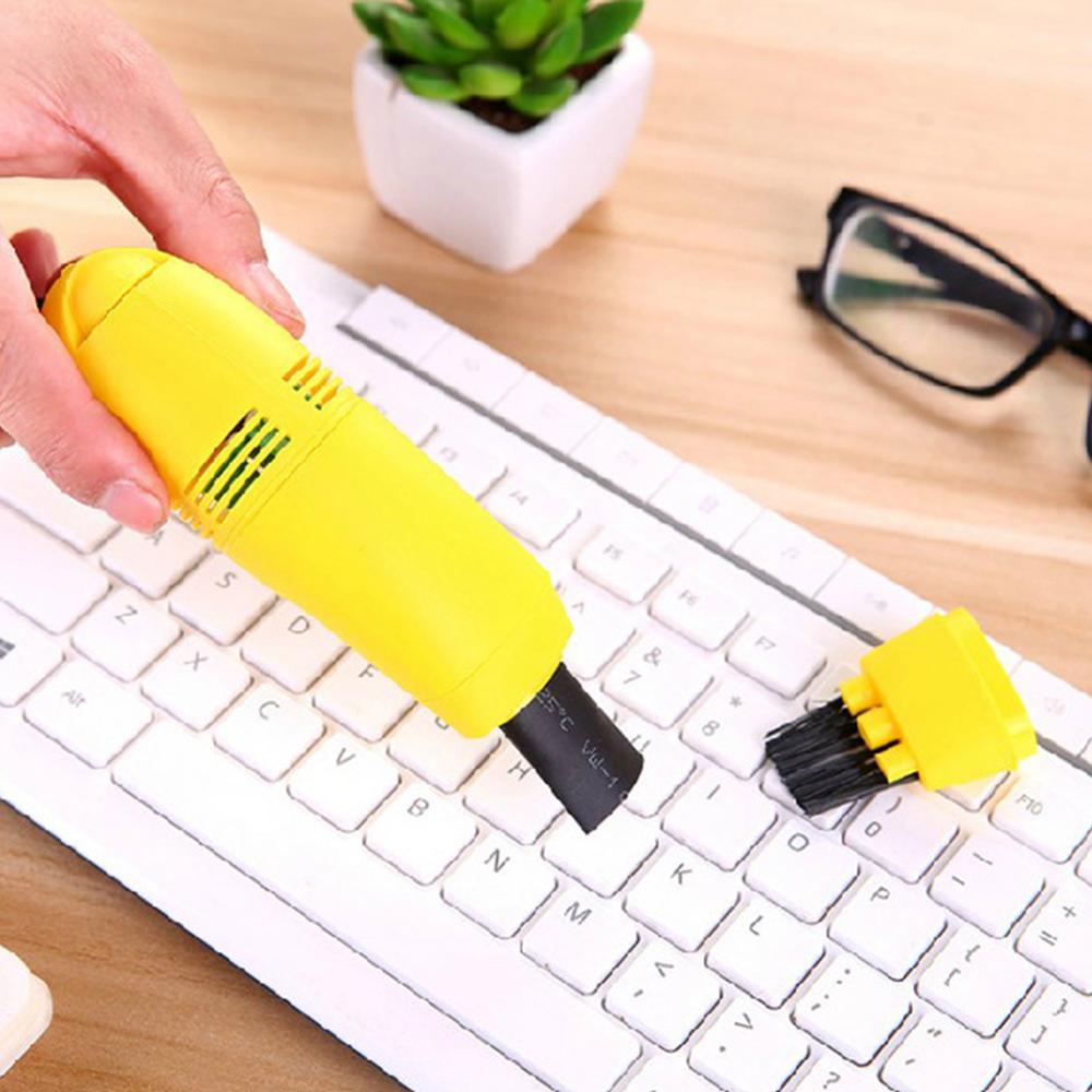 Plastic Mini USB Keyboard Vacuum Cleaner Computer PC Laptop Brush Dust Cleaning Kit For Laptop Desktop Computers Keyboards