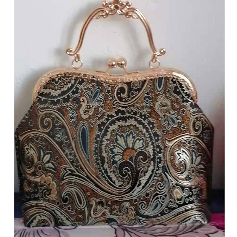 Kette Frauen Schulter Umhängetasche sperren Hülse Taschen Jahrgang Tasche Reine Handgemachte Hochzeit schick Dame frauen Handtaschen: Frauen Tasche 6