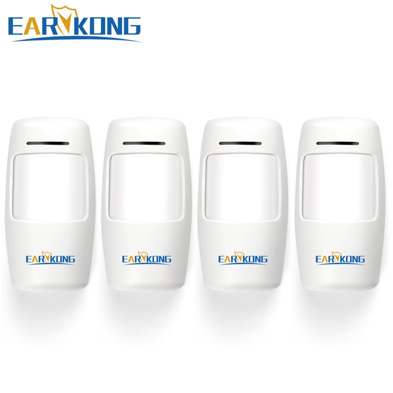 433 mhz draadloze bewegingsmelder, 4 stuks inbegrepen, pir-sensoralarm, voor wifi-gsm-alarmsysteem in mijn winkel