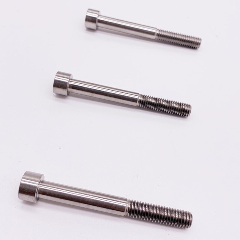 eMagTech 2-delige fietsremklauw schroef remblokken bout schroef Y8J798060 M4 schijfrem remklauw bout titaniumlegering pin met circlips compatibel met Shimano