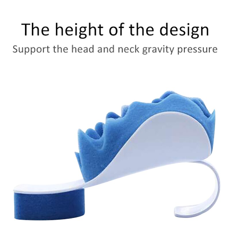 Neck Support Tension Reliever Neck Shoulder Relaxer Blue Sponge Releases Muscle Tension Relieves Tightness Pillow