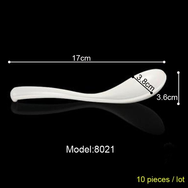 100% Melamine Dinnerware Soup Spoon Restaurant Victualing House Household Spoon Soup Ladle A5 Melamine Spoon Melamine Tableware: 8021