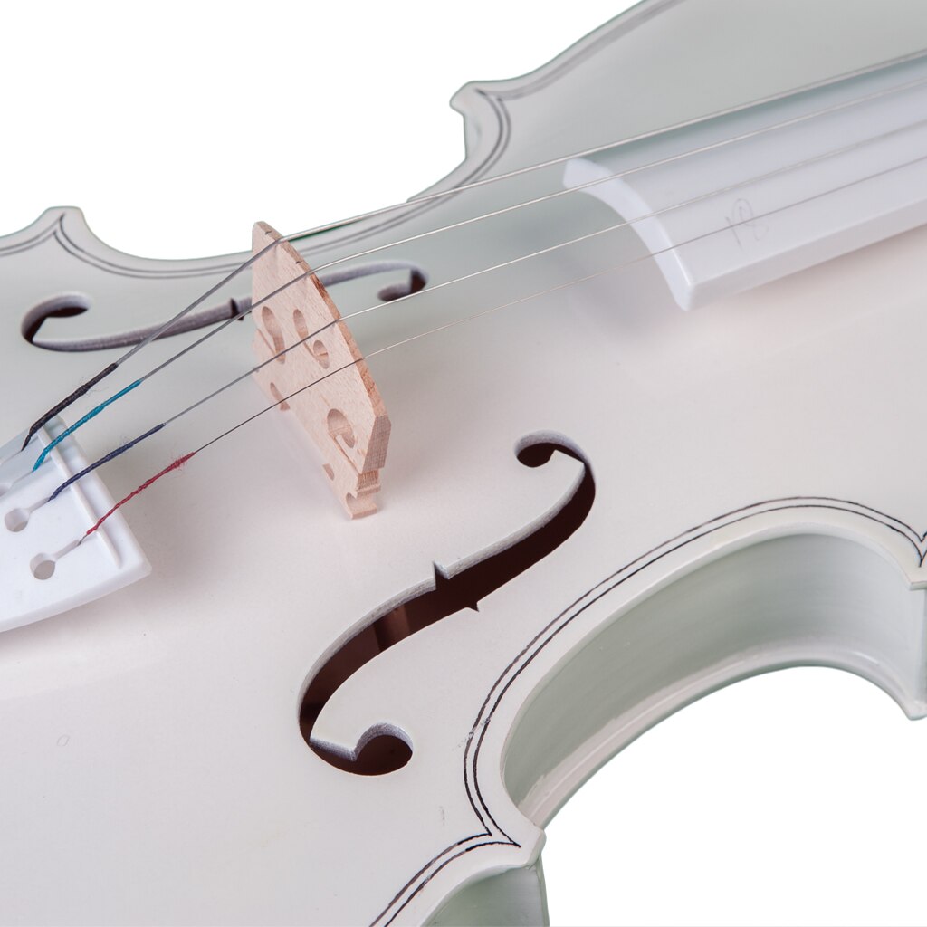 ナオミ学生バイオリンフルサイズバイオリン白バイオリンセット子供