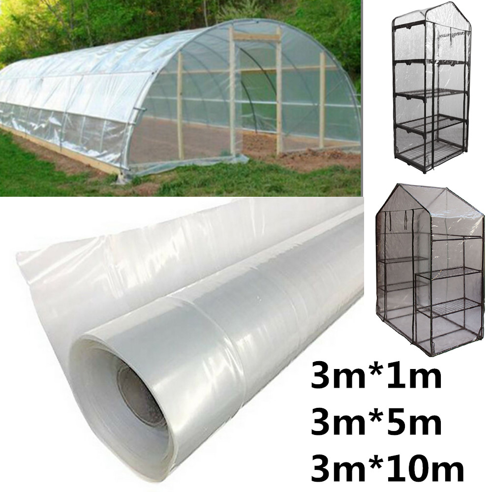 Transparent plast växthus poly film polytunnel hus täcka olika för trädgårdsmästare odlare och jordbrukare