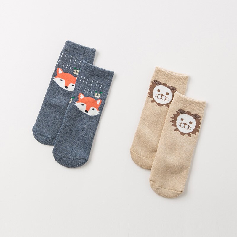 DB11951 dave bella herfst winter baby boy print sok kinderen leuke sokken 2 stuks