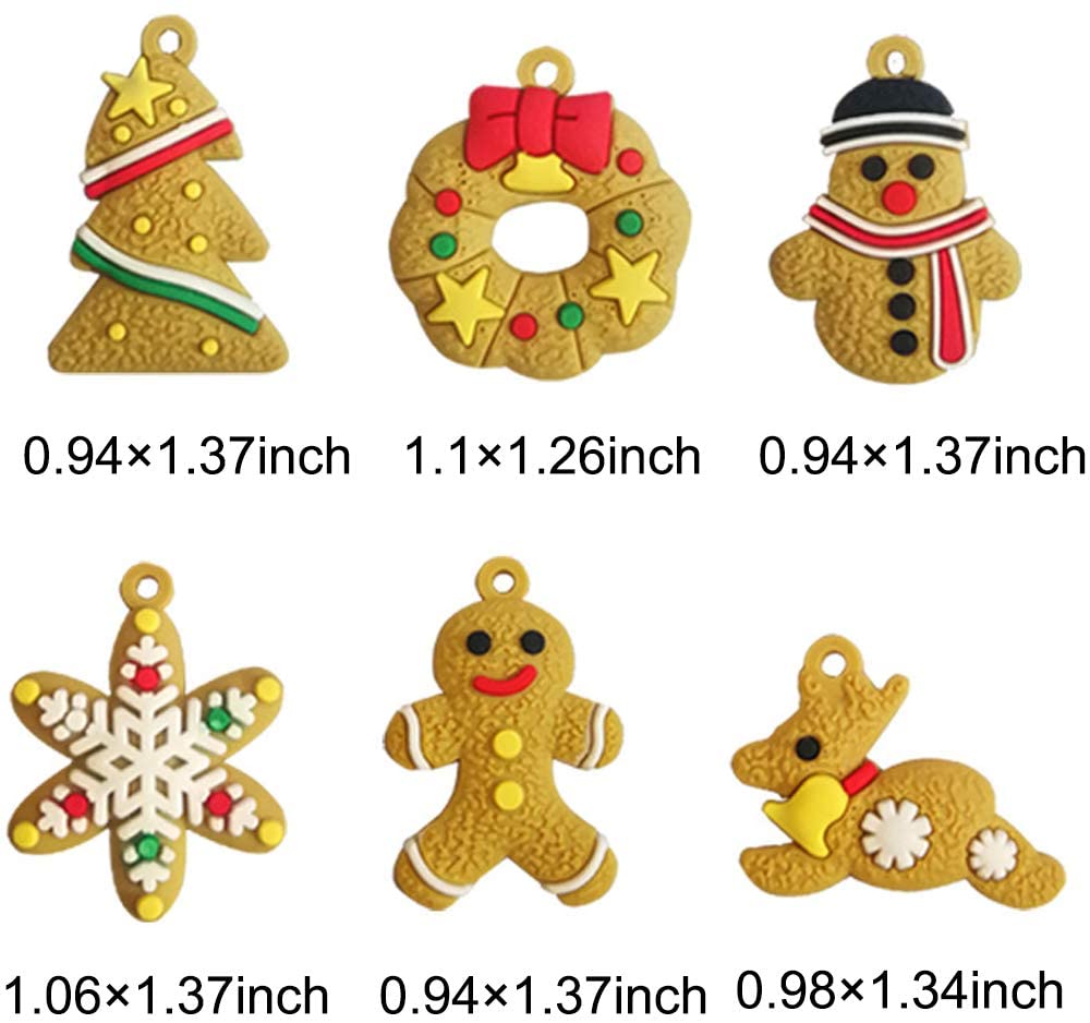 Ginger bread Man Decorations Christmas Ornaments Deer Snowman Xmas Tree Pendant Charm Hanging Ornament Decorations