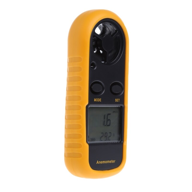 GM816 Mini Digital Anemometer Wind Speed Temperature Tester with LCD Backlight
