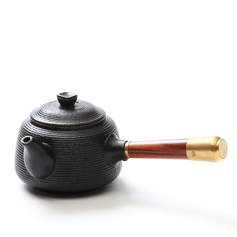 TANGPIN black ceramic teapot kettle chinese tea pot for puer chinese kung fu tea sets: Default Title