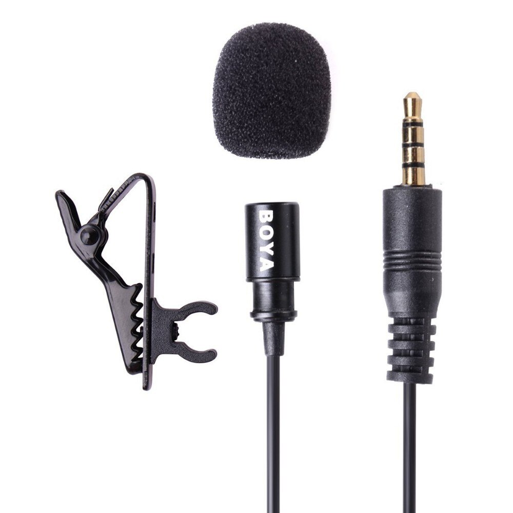 BOYA BY-LM10 Smartphone Omnidirectional Lavalier Microphone for iPhone 6 6s 5 4s Sumsang S6 S5 S4 HTC