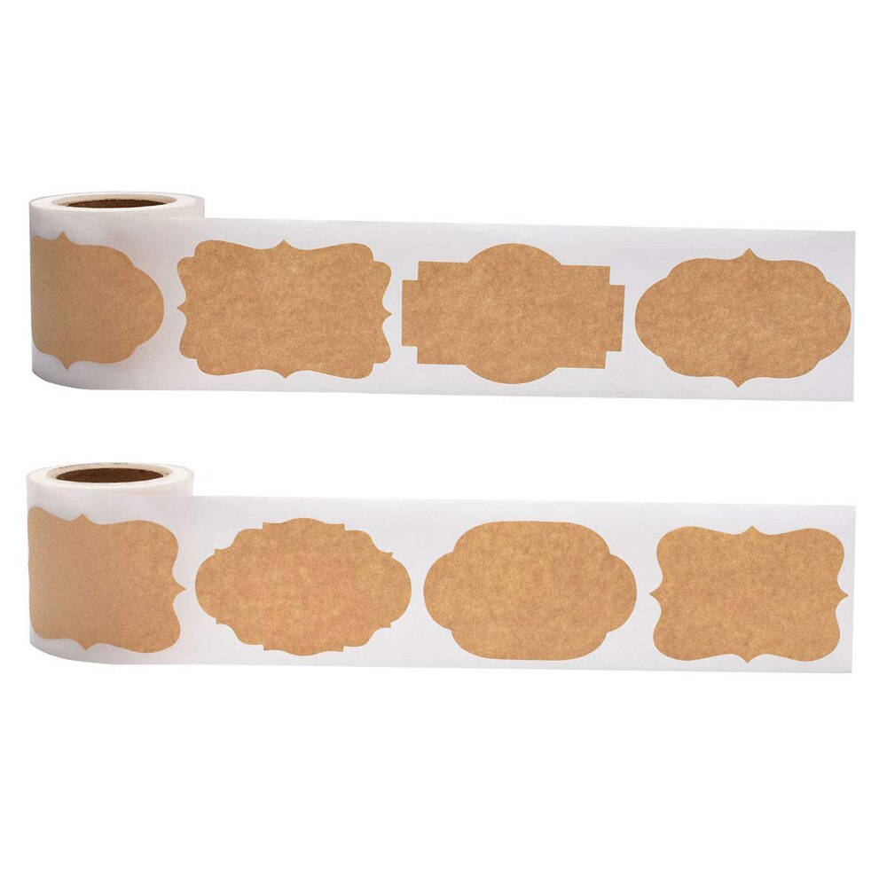 Kraft Paper Name Sticker Glass Bottle Sticker Label Sealing Sticker Kitchen Classification Sticker Slogan Paper 150Pcs