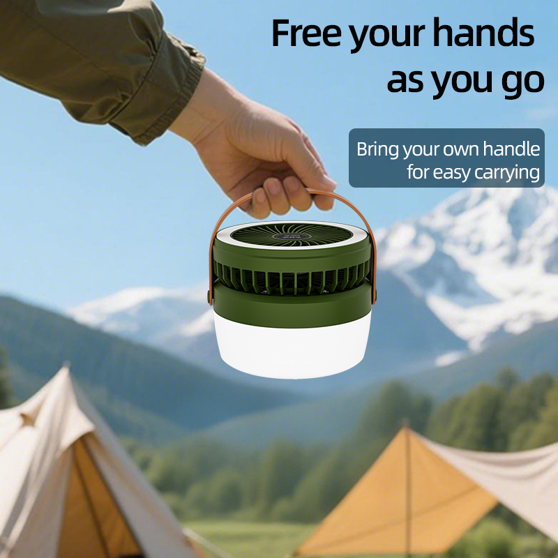 4 lichtmodi Outdoor zonne-ventilator Lantaarn Campingverlichting 2-in-1 met ophangen voor stroomuitval Noodoverleving Reisavontuur