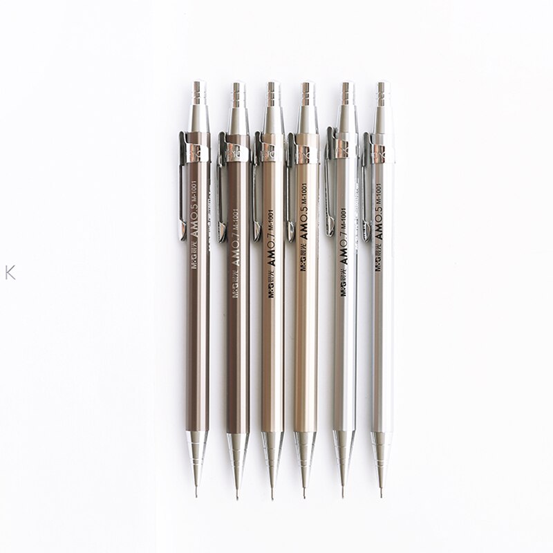 M&amp;G Full Metal Mechanical Pencil 0.5mm 0.7mm for Drawing and Writing School Supplies Get 2 Free Leads