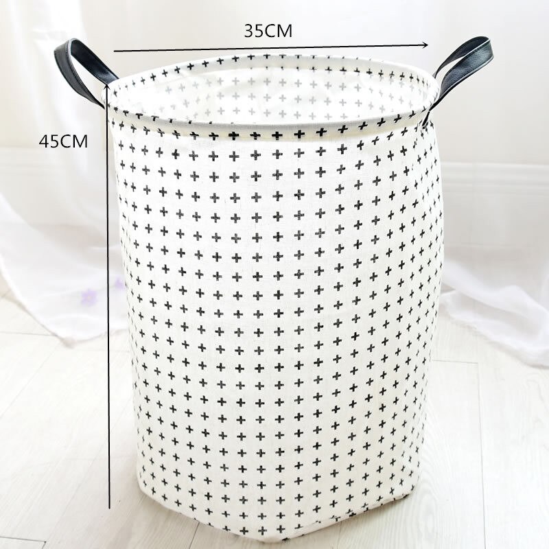 Boîtes de rangement tonneau en lin , jouets pliants, boîte à linge créative, panier à vêtements, sac de rangement de soutien-gorge pour cravates, chaussettes: 03001