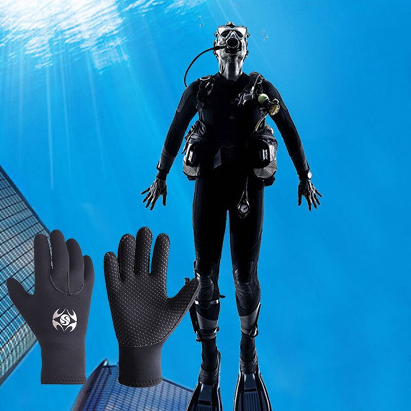 Neoprene Diving Gloves - Spearfishing, Snorkeling, Swimming - Warm Water Sports - Full Finger Protection