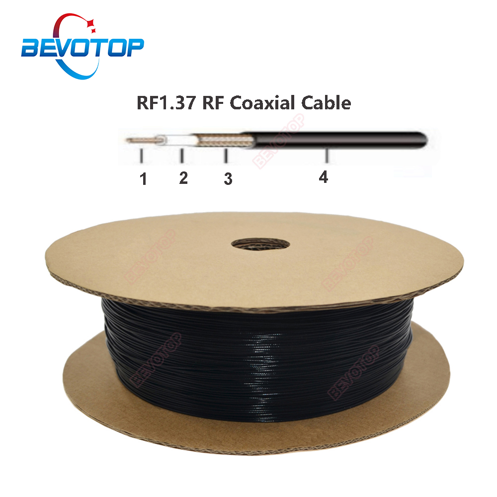 RF1.37 Cable OD=1.37mm RF Coaxial Pigtail for Coax RF Connector 50 Ohm Extension Cord
