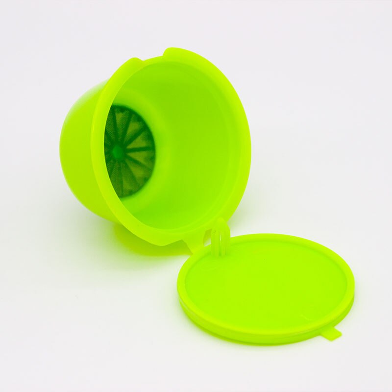 1PC Reusable Coffee Capsule Capsule Cup Kitchen Accessories Plastic Popular Refillable For Coffee Machine: Green