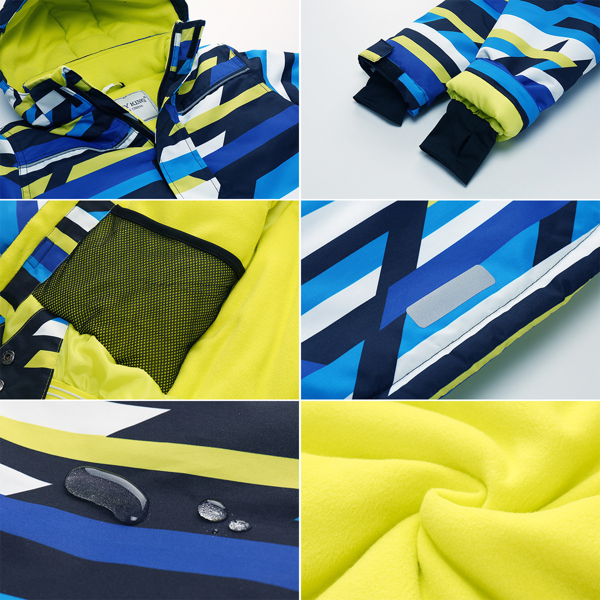 HONEYKING-ropa de esquí para niños, abrigo cálido de invierno a prueba de viento, impermeable, chaqueta de esquí para acampar, ropa de snowboard, prendas de vestir
