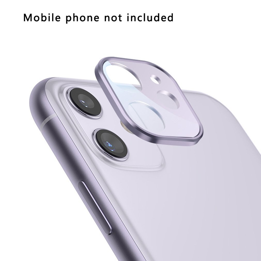 Mobile Phone Back Camera Lens Tempered Glass Protector Film For iPhone 11 Anti-Blu-ray Camera Lens Cover: 11 purple