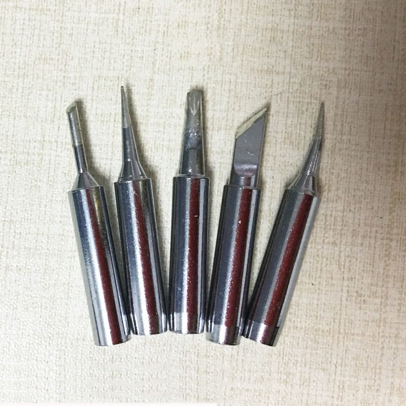 5pcs 900M T Series Soldering Iron Tip Lead-free Welding Sting For 936 Eletric Solder Iron Welding Solder Station