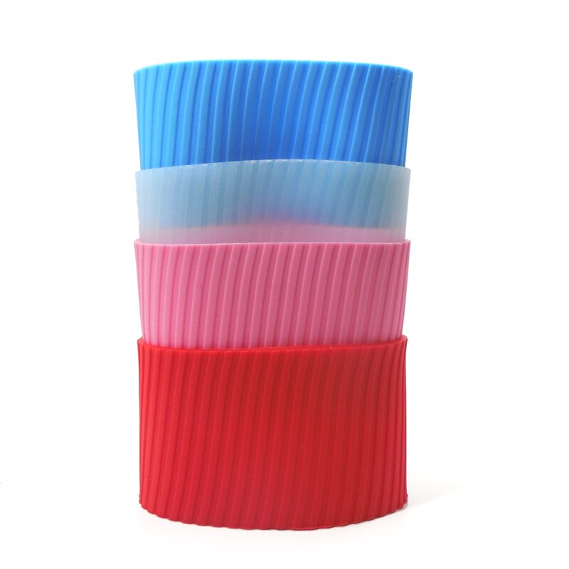 Enveloppe de tasse à café en Silicone, manchons de tasse en céramique, Recyclable, résistant à la chaleur, manchons de tasse d'eau, couvercle de tasse Plumyl