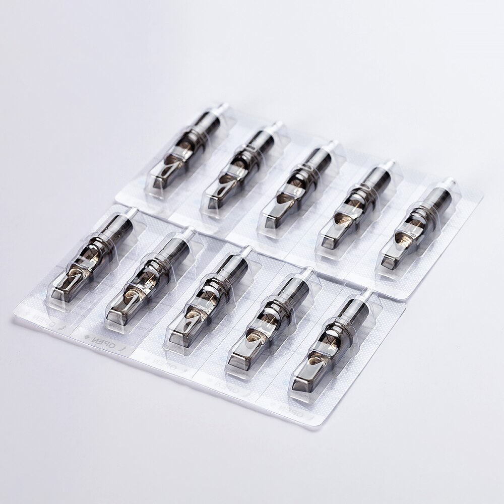 Originele filterpatroon tattoo-naalden ronde voering # 10 0,30 mm membraansyste Naalden voor cartridge Machinegreep 10 stks/partij