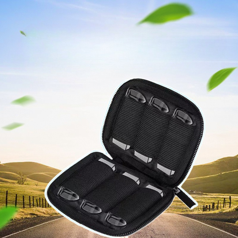 USB-Flash-Laufwerk-Organizer-Etui/Tasche – Aufbewahrungsbox für Slot-Zubehör, einfaches Tragen, kleine Gegenstände für Büro, Zuhause und Reisen.: Black