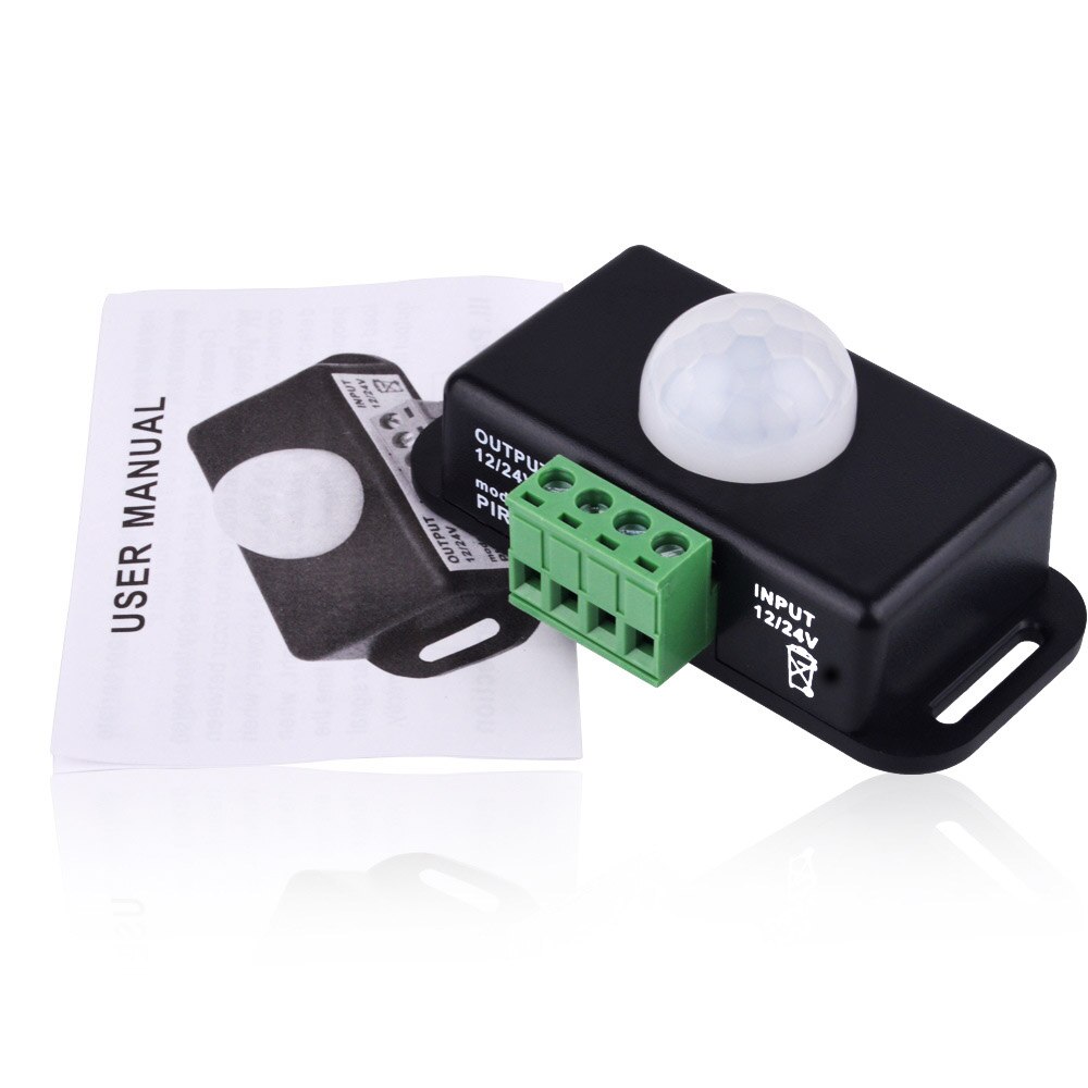 Human sensor switch controller for automatic DC 12V-24V 8A infrared PIR motion sensor switch for LED lights(Without packaging)