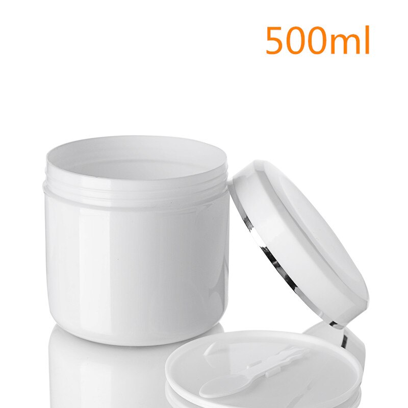 15/20pcs 200ml~500ml Refillable Bottles Empty Face Cream Lotion Jar bottles box Cosmetic Container Plastic Empty Makeup Jar Box: 500ML  15PCS