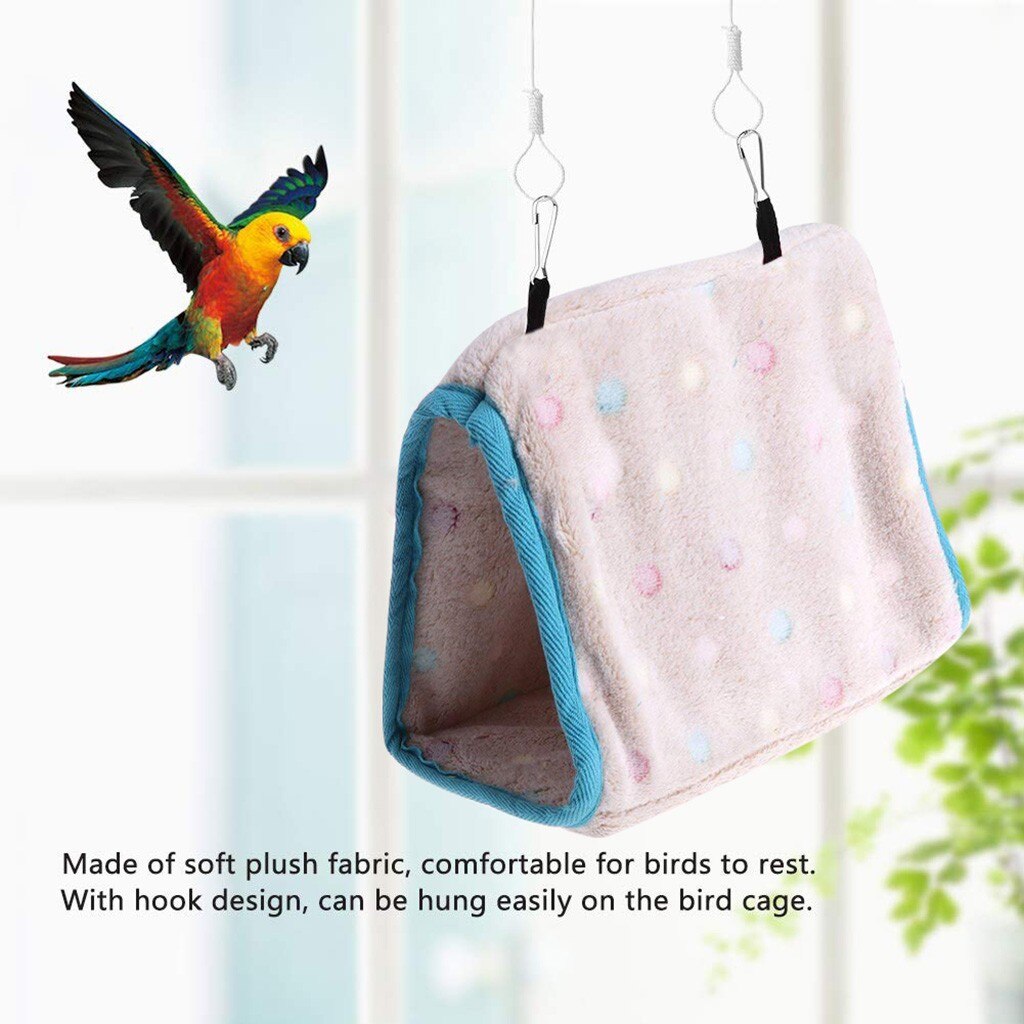 Kooien Voor Vogels Accessoires Winter Warm Vogel Bed Huis Veiligheid Huisdier Vogel Papegaai Kooi Tent Bed Opknoping Cave Papegaai Kooi agapornis