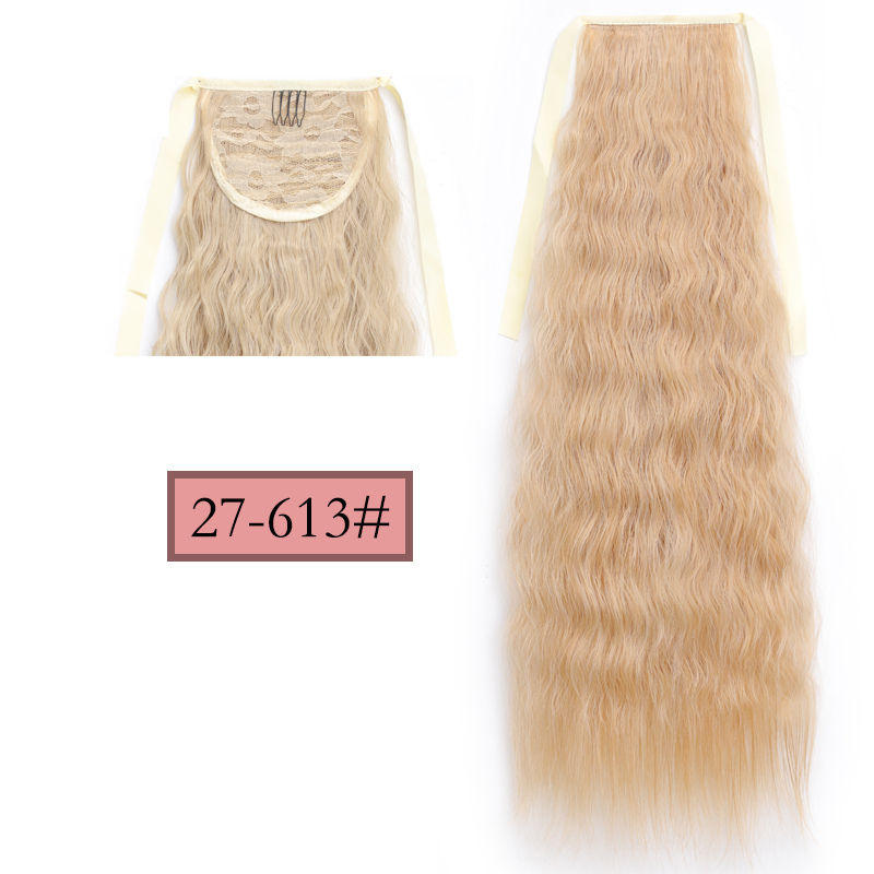LISI HAIR Long Straight Clip In Tail False Hair Ponytail Hairpiece With Hairpins Synthetic Pony Tail Extensions: T4/27/30