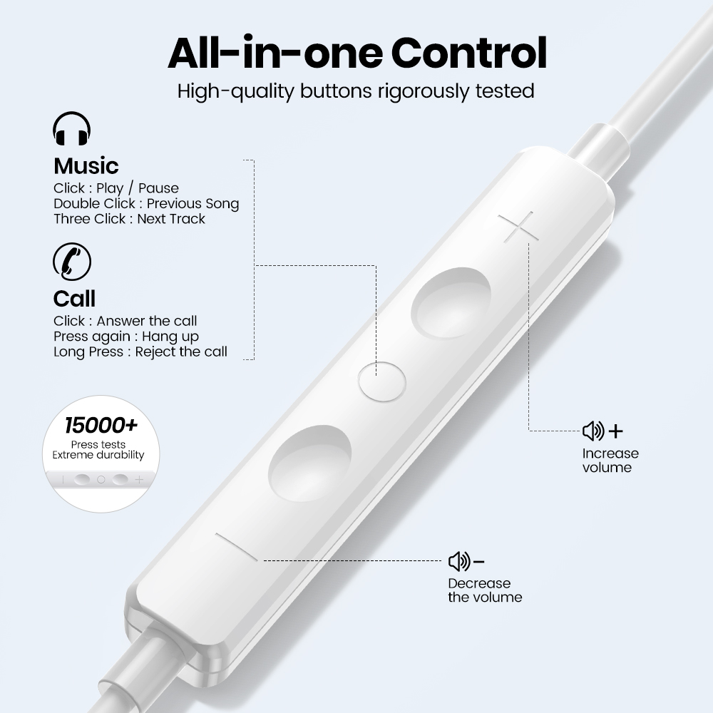 Headphones For Xiaomi 13 12 11 10 Pro Ultra Wired Earphone For Redmi Note 10 11 12 Turbo 3.5mm In-Ear Earbuds Accessories