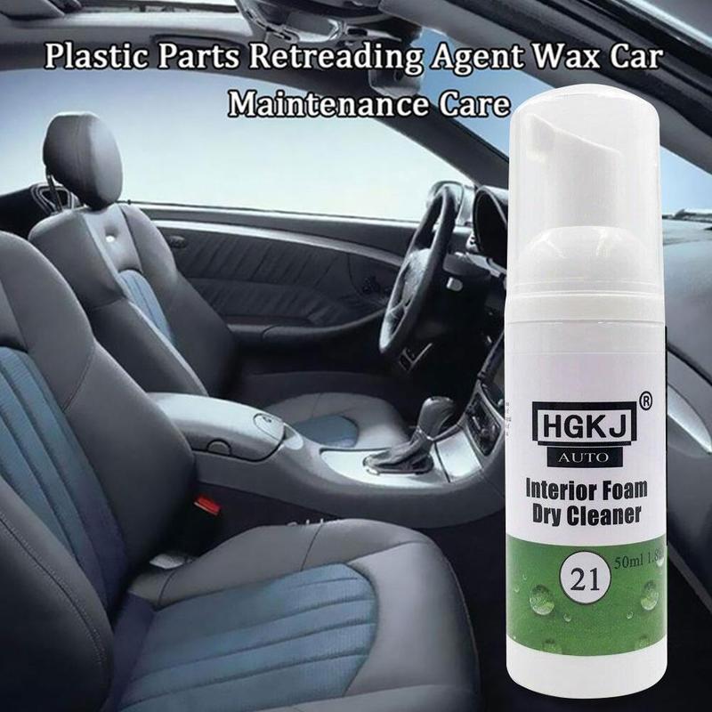 HGKJ-21-50ML Auto-interieur Leer Reiniging Schuim Droog Auto Levert Lederen Interieur Auto Middel Schoonmaken Care Cleaner O7Z0