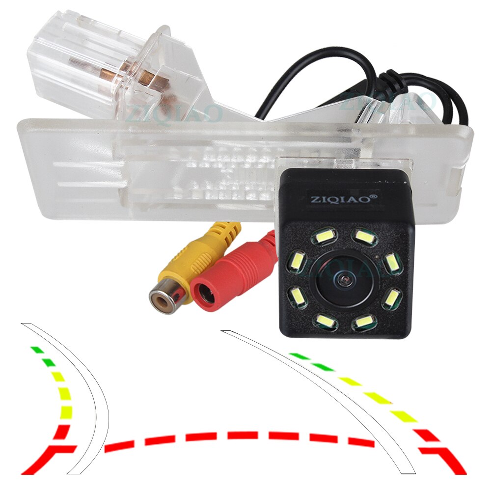 ZIQIAO for Renault Duster/ Dacia Duster Fluence HD Rear View Camera HS134 HS135: 8 LED dynamic track / HS134 For Fluence