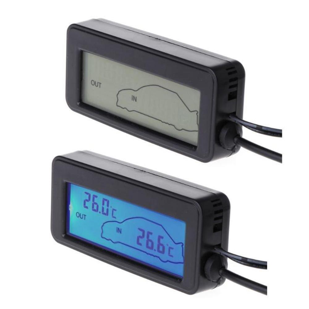 LCD Backlight Digital Thermometer Temperature Auto Meter DC Car Gauge 12V Q3O4