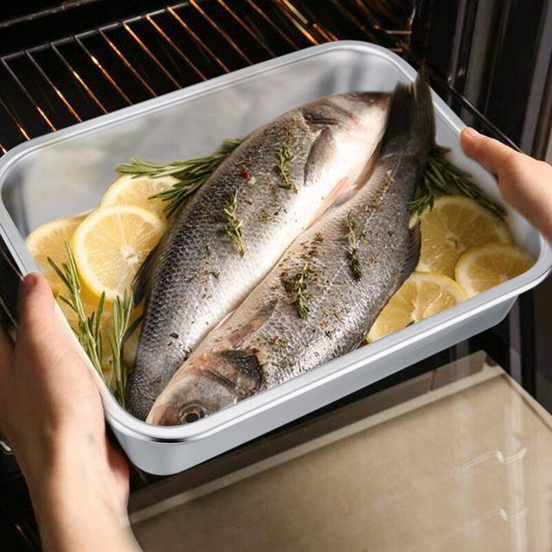 Lasagna Pan Set of 2, Brownie Rectangle Cake,Heavy Duty & Healthy, Easy Clean & Dishwasher Safe