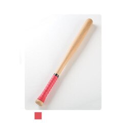 Bate de béisbol de madera de , palo de madera pulido y resistente, 54/64/74/84cm -40: Red / Other