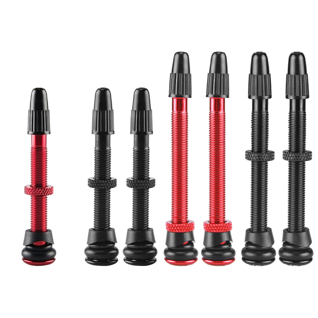 1 Paar Tubeless Stem Presta Ventiel Voor Road Mtb Bike 58/72Mm Aluminium Repareren Elements Tubeless Band tyre