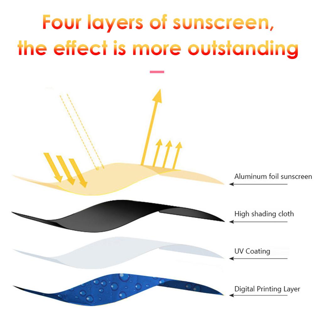 Auto Zonnescherm Zomer Magnetische Uv-bescherming Gordijn Side Window Zonneklep Auto Styling Milieuvriendelijke Zonneschermen