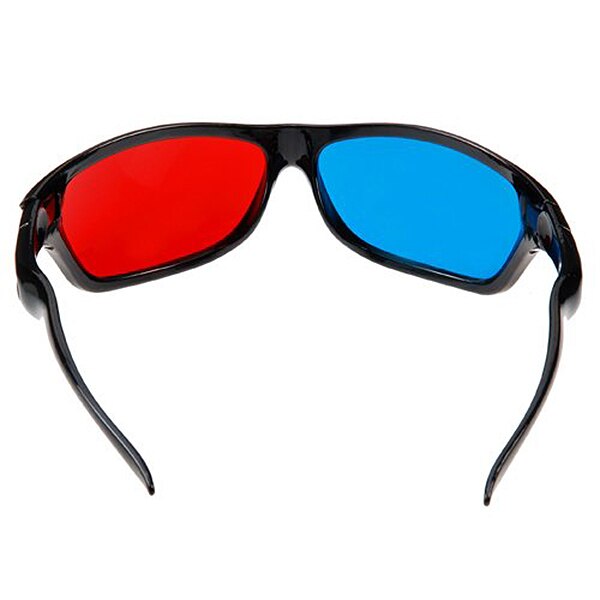 2x rode en cyaan glazen passen over de meeste brillen op sterkte voor 3d films, gamen en tv  (1x clip-on; 1x anaglyph-stijl)