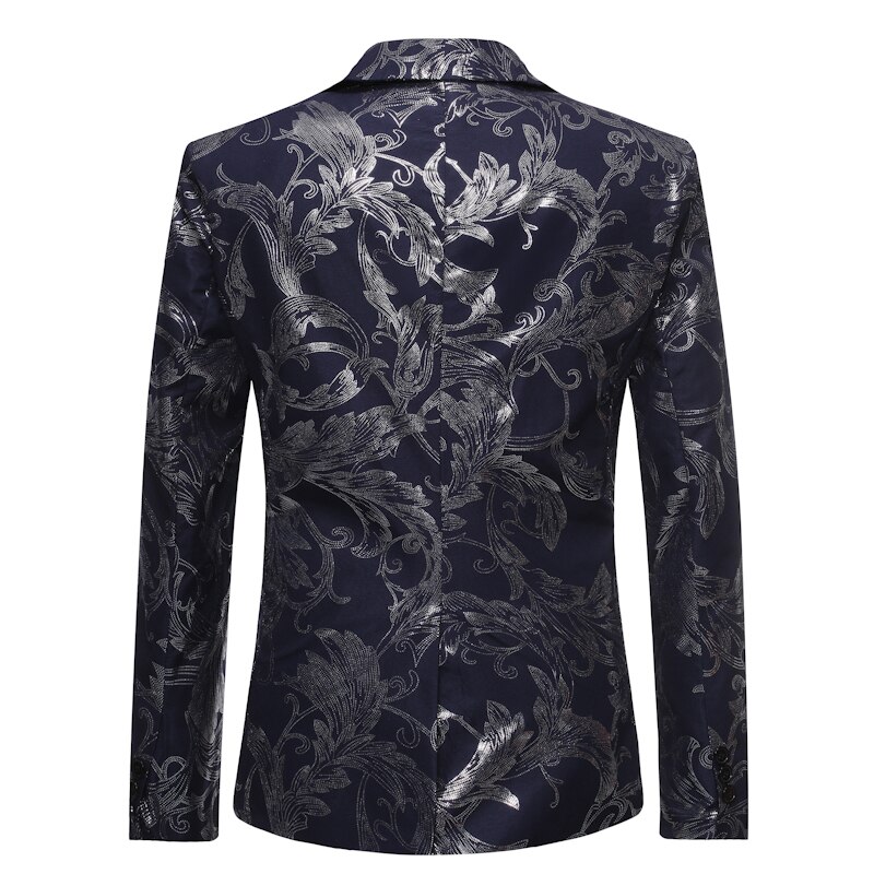 Veste élégante pour homme, Blazer de mariage doré, robe de costume, printemps-automne,