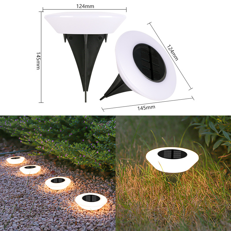 1-20Pack Solar Lights Outdoors Lamp 360° LED Floor Lights IP65 Waterproof with On/Off for Garden Yard Backyard Driveway Patio