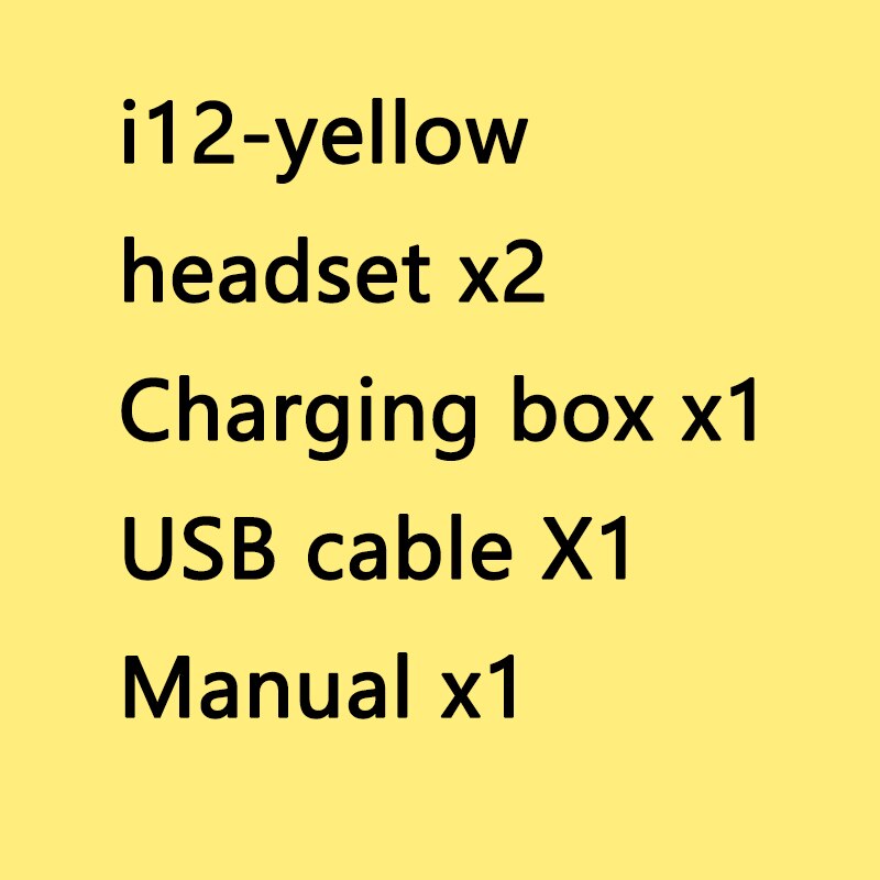 i9S i12: yellow