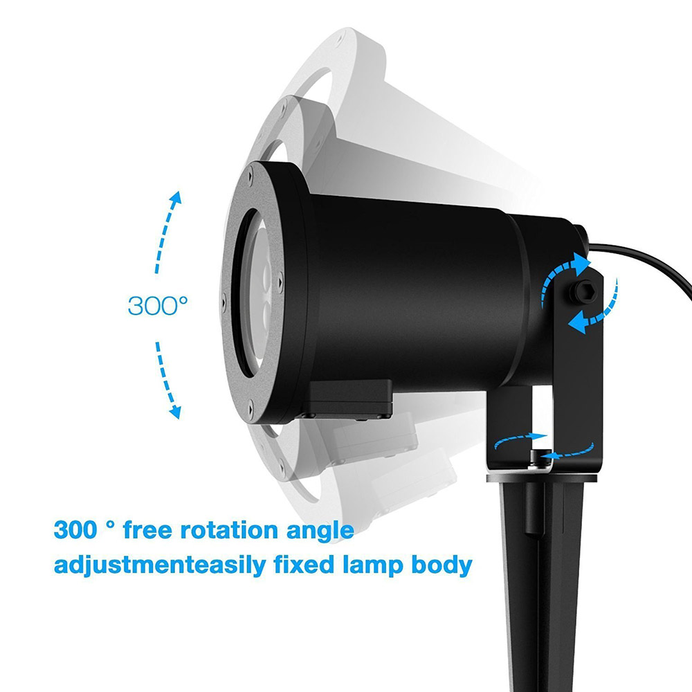 220V 110V White led snowflake garden lights outdoor spotlight lampara for lawn jardin waterproof Cast-Aluminum EU/US/AU Plug