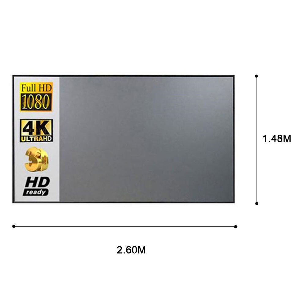 1PC Portable Folding Anti-light Curtain Three Sizes Screen with Velcro for Home Theater Classroom Training Conference Room: L