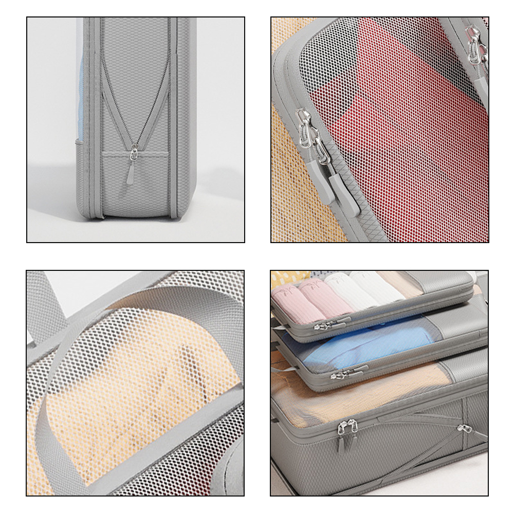 Sammenleggbare reiseklær oppbevaringsvesker vanntette vesker bærbar bagasjeorganisator veske pakkekube lett støvtett reiseveske